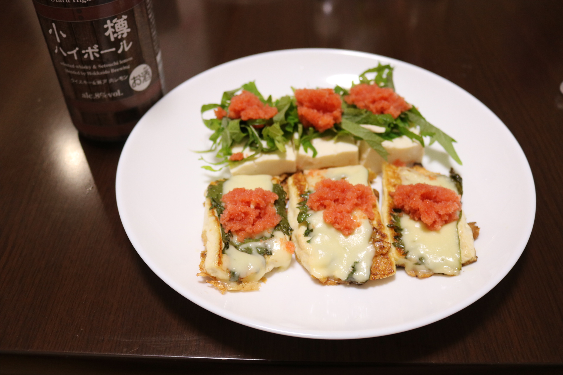 豆腐1丁で2品目 さっぱり冷奴と焼き豆腐の大葉とチーズと辛子明太子乗せレシピ だいどこロック